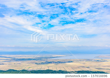 從秋田縣男鹿市幹峰山眺望 137018896