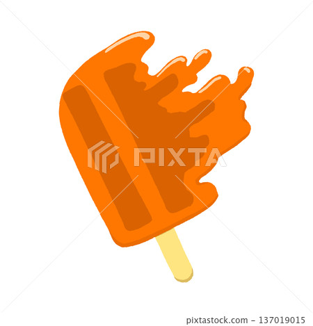 Melted orange popsicle Melted orange popsicle 137019015