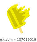 Melted yellow popsicle 137019019