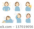 女性身體狀況的插圖集 137019056