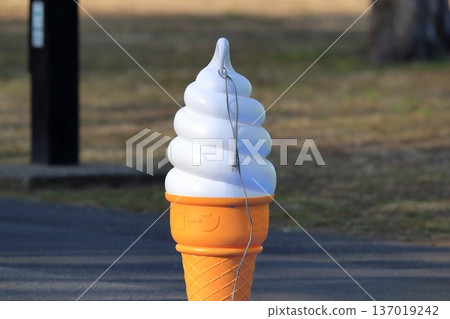 Soft serve ice cream sign Soft serve ice cream sign 137019242