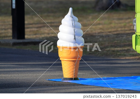 Soft serve ice cream sign 137019243