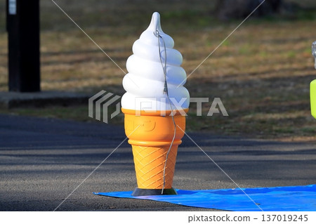 Soft serve ice cream sign 137019245