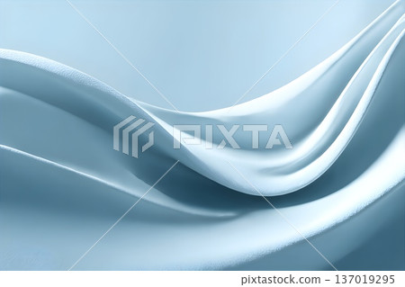 White and blue flowing waveform medical background material (cleanliness, health care) 137019295
