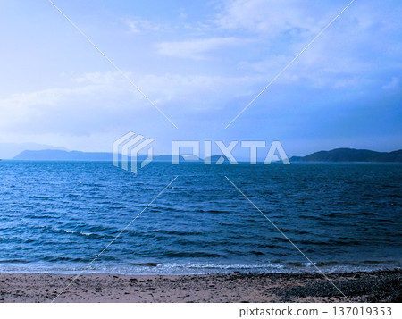 Landscape seen from the sea Landscape seen from the sea 137019353