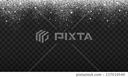 Silver shiny glitter particles vector background, falling star dust, festive holiday spray effect. Luminous confetti shines, shooting stars, fairy magic, radiant shimmer. New year glitter particles Silver shiny glitter particles vector background, falling star dust, festive holiday spray effect. Luminous confetti shines, shooting stars, fairy magic, radiant shimmer. New year glitter particles 137019540