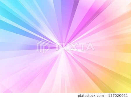 Colorful radial geometric pattern 137020021