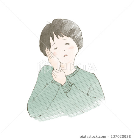 牙痛的女人 牙痛的女人 137020928