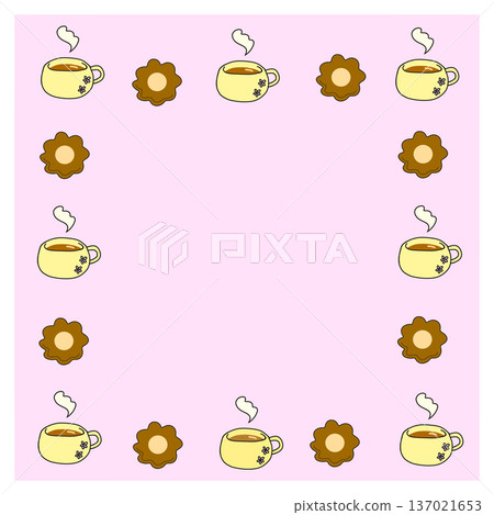 Cookie and cup frame 137021653