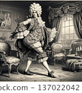 English aristocrat dressed in Rococo Macaroni style 137022042