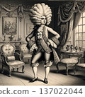 English aristocrat dressed in Rococo Macaroni style 137022044