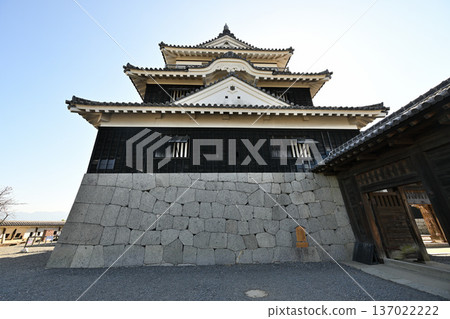 Matsuyama Castle, Iyo Province: National Treasures, existing castle tower and turrets Matsuyama Castle, Iyo Province: National Treasures, existing castle tower and turrets 137022222