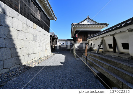 Matsuyama Castle, Iyo Province: National Treasures, existing castle tower and turrets Matsuyama Castle, Iyo Province: National Treasures, existing castle tower and turrets 137022225