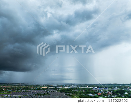 Rain Bomb or Wet Microburst intense rainfall over a short period because climate change. Rain Bomb or Wet Microburst intense rainfall over a short period because climate change. 137022402