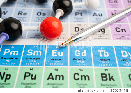 Molecules chemical on a periodic table background. Molecules chemical on a periodic table background. 137023466