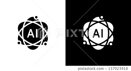 一個簡單的圖示(向量圖),表達人工智慧(AI)的概念。 一個簡單的圖示(向量圖),表達人工智慧(AI)的概念。 137023918