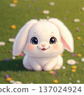 Cute rabbit 137024924