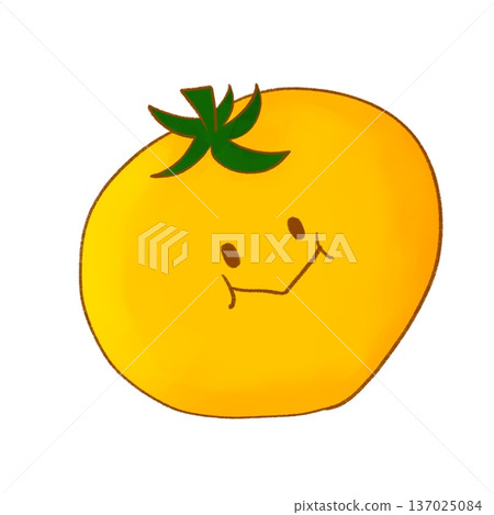 Soft yellow vegetables | Yellow tomato (with lines) 137025084