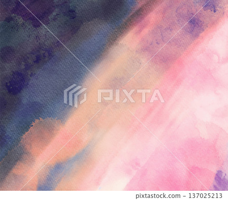 Pastel watercolor pink blue background vector Pastel watercolor pink blue background vector 137025213