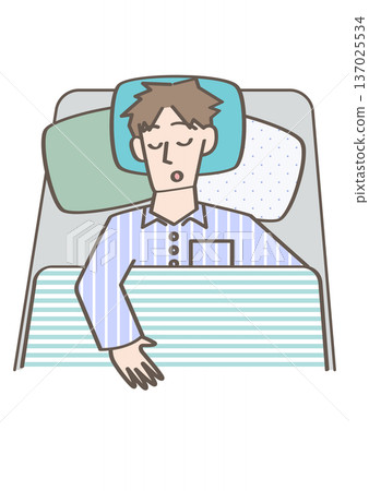 sleeping person sleeping person 137025534