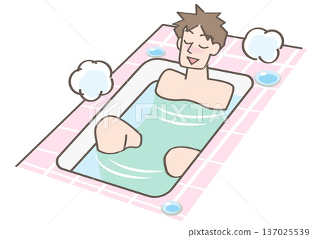 泡在浴缸裡的人 137025539