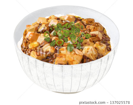 麻婆飯（白碗） 137025578