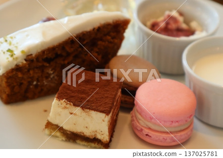 Delicious cake buffet Delicious cake buffet 137025781