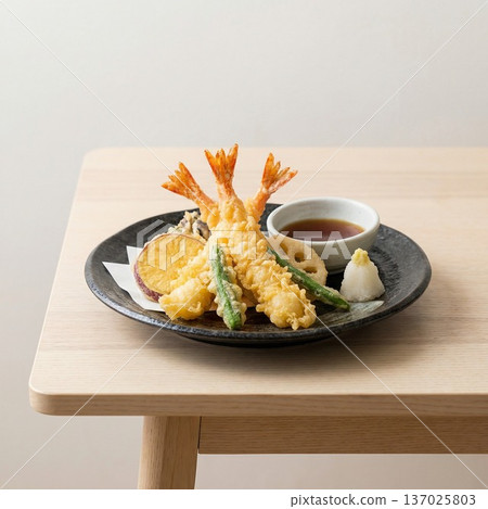 Assorted Japanese tempura for foreigners 137025803