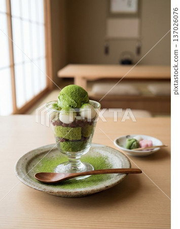 抹茶甜點和日本料理深受外國人喜愛 137026076