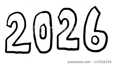 Hand drawn 2026 outlines for Happy New Year, numbers, date, human, people, office worker, decoration, activity, healthy lifestyle, leisure, happy holidays, date, trip, travel, vacation, winter breaks Hand drawn 2026 outlines for Happy New Year, numbers, date, human, people, office worker, decoration, activity, healthy lifestyle, leisure, happy holidays, date, trip, travel, vacation, winter breaks 137026378