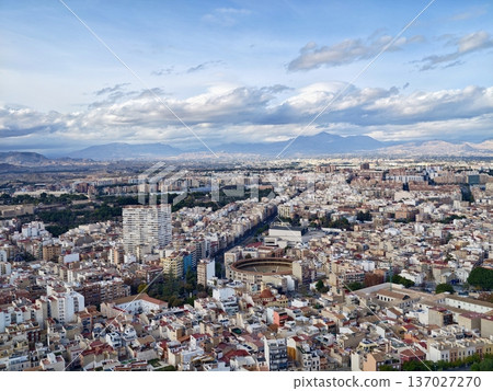 Prominent aerial domed structure situated in large city environment with historic and cultural ambiance Prominent aerial domed structure situated in large city environment with historic and cultural ambiance 137027270
