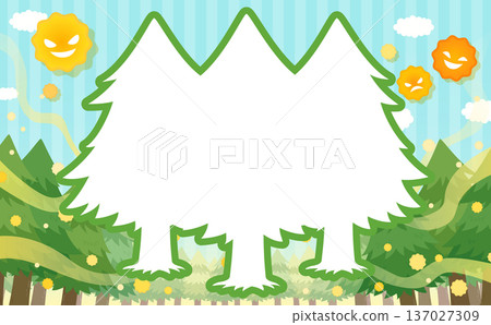 Cedar wood frame 2_horizontal Cedar wood frame 2_horizontal 137027309