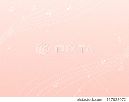 Pale pink background with musical notes Pale pink background with musical notes 137028072