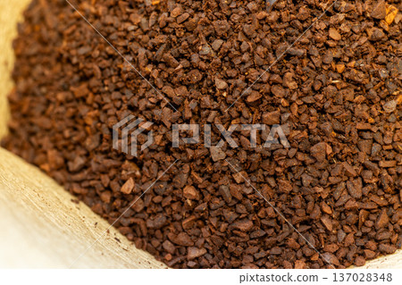 Close up on coffee powder 137028348