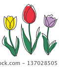 可愛的鬱金香插畫集 137028505