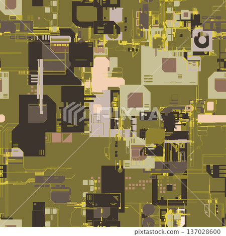 Futuristic background in cyberpunk style. Futuristic background in cyberpunk style. 137028600