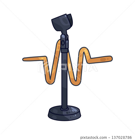 Illustration of Mic Stand 137028786
