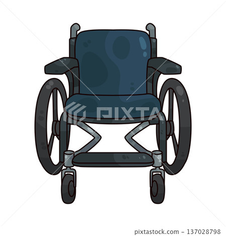 Illustration of Wheelchair Illustration of Wheelchair 137028798