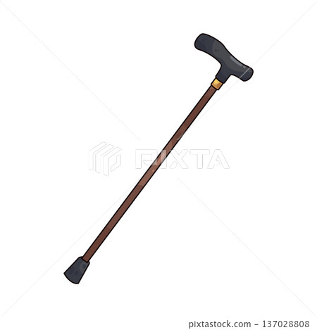 Illustration of Walking Cane 137028808