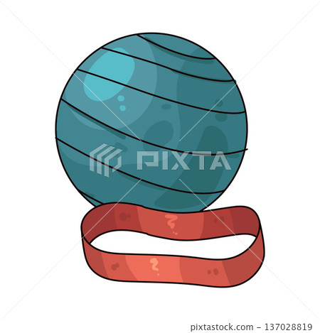 Illustration of Physical Therapy Equipment Illustration of Physical Therapy Equipment 137028819
