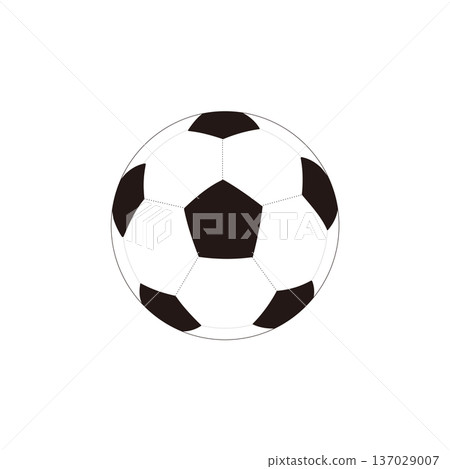 Soccer ball illustration Soccer ball illustration 137029007