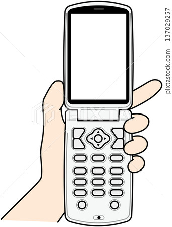 Hands holding a folding Galaho Hands holding a folding Galaho 137029257