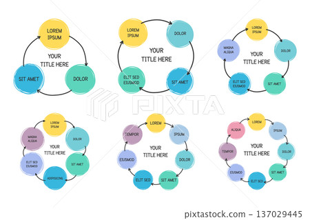 Hand Drawn Circle Diagrams 137029445
