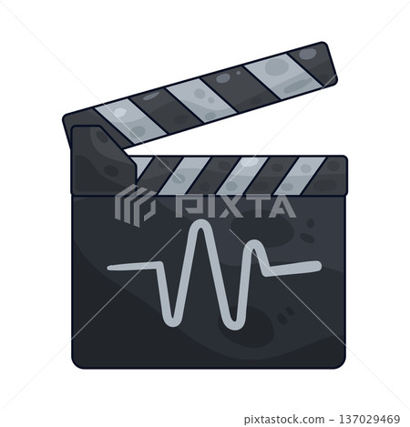 Illustration of Clapperboard Illustration of Clapperboard 137029469