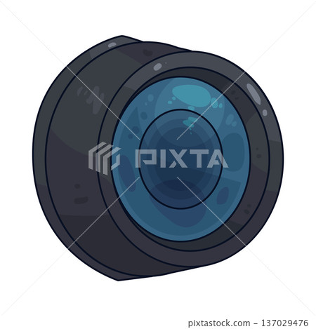 Illustration of Camera Lens Illustration of Camera Lens 137029476