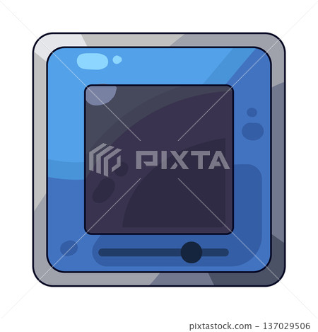 Illustration of Stop button Illustration of Stop button 137029506