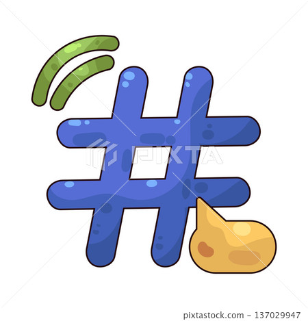 Illustration of Hashtag 137029947