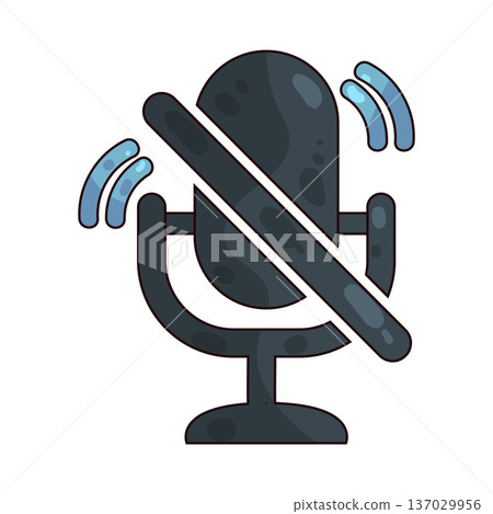 Illustration of Mute Illustration of Mute 137029956
