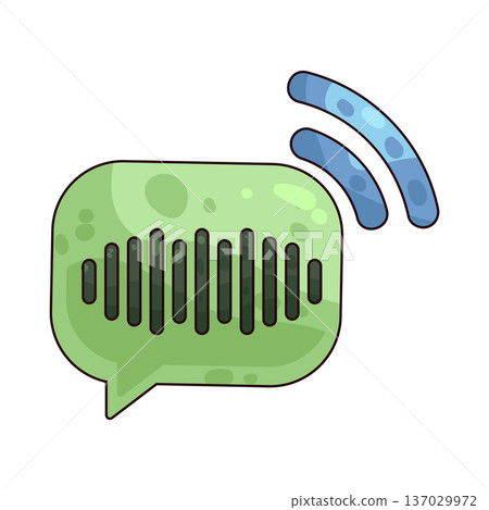 Illustration of Voice Message Illustration of Voice Message 137029972