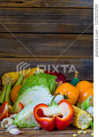 big bunch of fresh different vegetables big bunch of fresh different vegetables 137031058